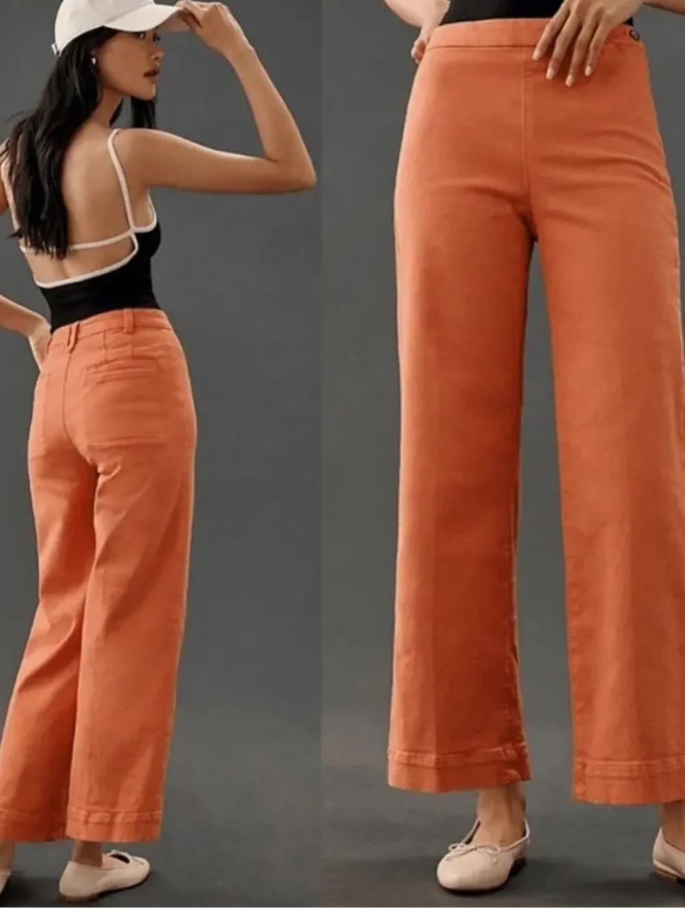 Pilcro The Skipper Side-Zip Crop Wide-Leg Jeans 28